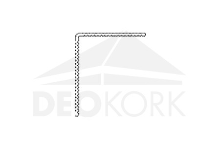 Hliníkový okopový profil L 9518, 42x50x4500 mm, TWINSON