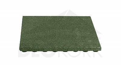 Gumová dlaždice zelená 40 x 500 x 500 mm